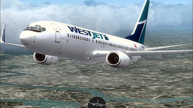 Screenshot 1 — WestJet Boeing 737-800