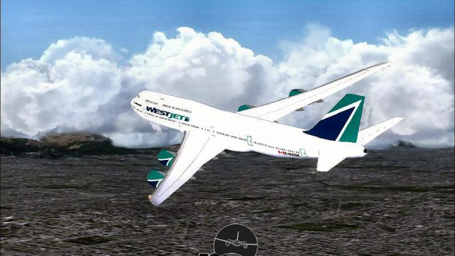Screenshot 1 — WestJet Boeing 747-800