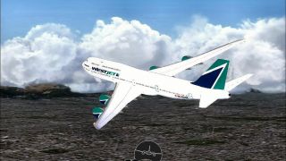 Screenshot 1 — WestJet Boeing 747-800