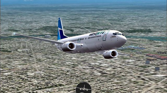 Screenshot 1 — WestJet Boeing 737-400