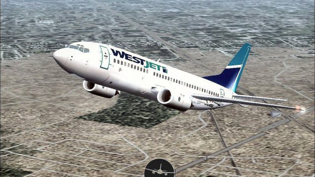 Screenshot 1 — WestJet Boeing 737-300