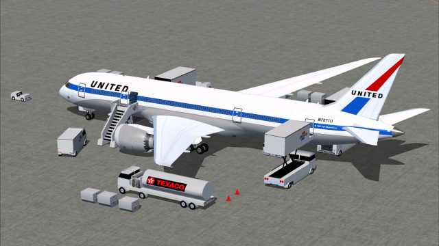 Screenshot 1 — United Airlines Retro Jet Series Boeing 787-8 V5