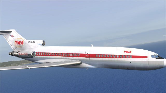 Screenshot 1 — TWA Boeing 727-100 N848TW