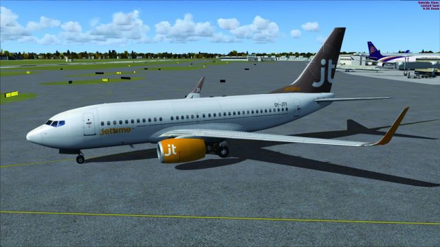 Screenshot 1 — Jet Time Boeing 737-700 OY-JTY