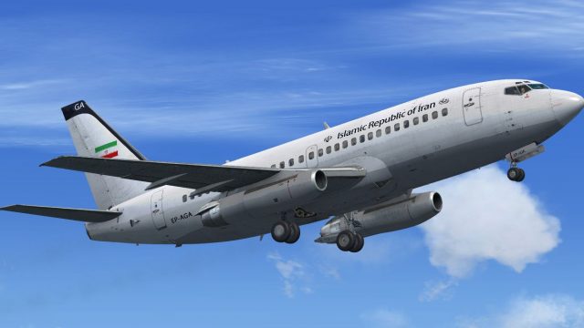 Screenshot 1 — Government of Iran Boeing 737-200 ADV EP-AGA