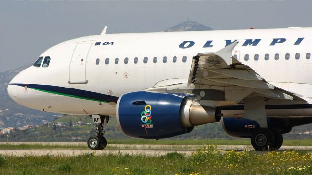 Screenshot 1 — Olympic Air Airbus A319 SX-OAF