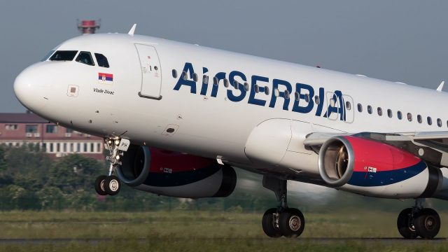 Screenshot 1 — Air Serbia Airbus A320
