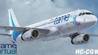 Screenshot 2 — Tame Airbus A320 HC-CGW