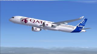Screenshot 2 — Qatar Launch Customer Colors Airbus A350-900 V4