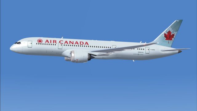 Screenshot 1 — AI Air Canada Boeing 787-8
