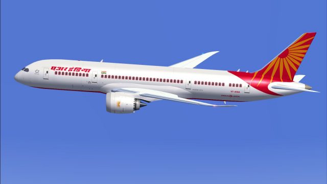 Screenshot 1 — AI Air India Boeing 787-8