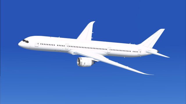 Screenshot 1 — CamSim AI Aircraft Boeing 787-9 Base Model