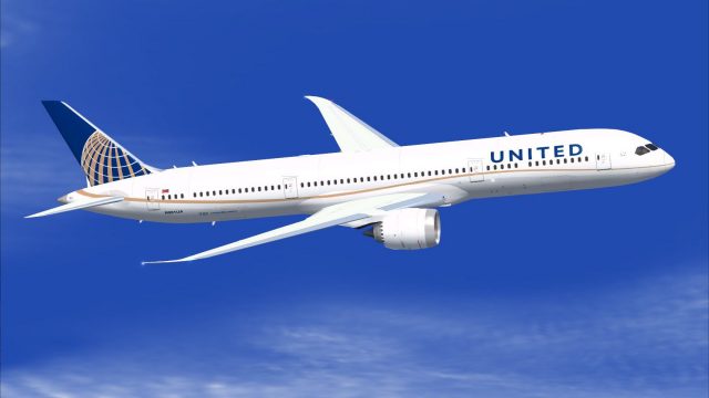 Screenshot 1 — AI United Airlines Boeing 787-9