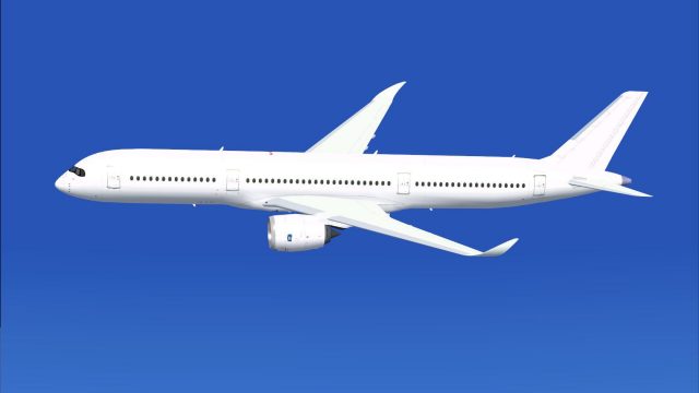 Screenshot 1 — CamSim AI Aircraft Airbus A350-900 Base Model