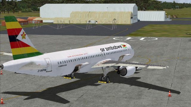 Screenshot 1 — Air Zimbabwe Airbus A320 Z-WPM