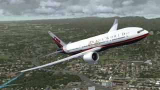 Screenshot 1 — TWA Boeing 777-200LR