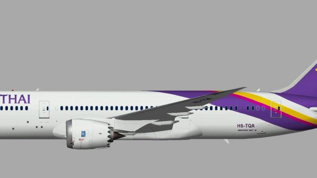Screenshot 1 — AI Thai Airways Boeing 787-8 HS-TQA