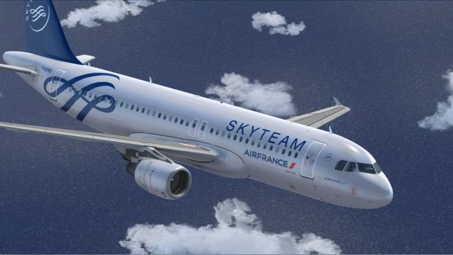 Screenshot 1 — Air France Skyteam Airbus 320-200 F-GFKS