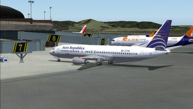 Screenshot 1 — Aerorepublica Boeing 737-400