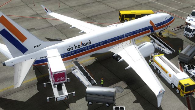 Screenshot 1 — Air Holland Boeing 737 MAX 8 PH-OZG