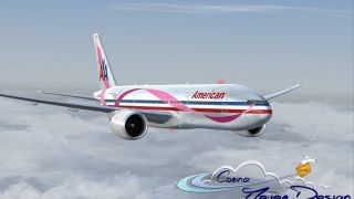 Screenshot 5 — American Airlines &quot;Susan G. Koman&quot; Boeing 777 N759AN