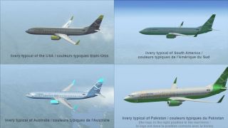 Screenshot 1 — Default Boeing 737-800 Replacement Textures