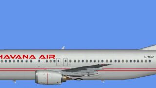 Screenshot 1 — Havana Air Boeing 737-400 And AI Flight Plans