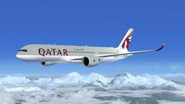 Screenshot 1 — Qatar Airways Airbus A350-900