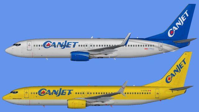Screenshot 1 — Canjet Airlines W15 Fleet And Flight Plans