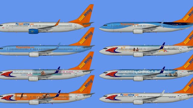 Screenshot 1 — Sunwing Airlines W15 Fleet And Flight Plans