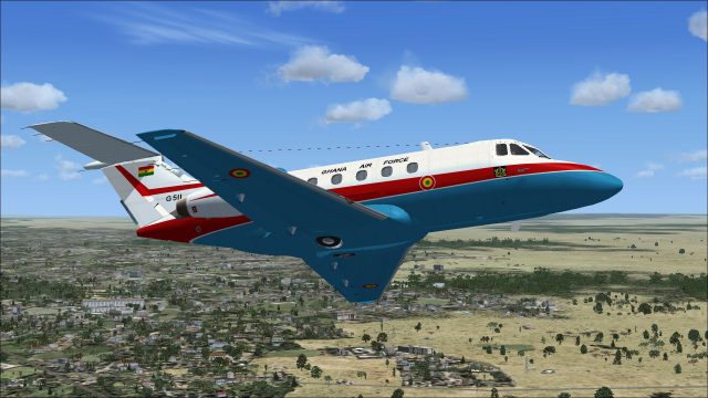 Screenshot 1 — Ghana Air Force de Havilland DH125