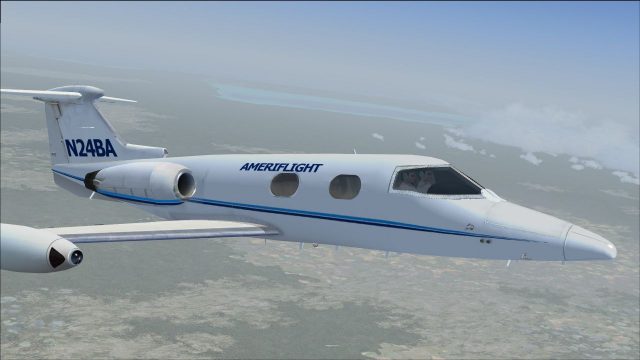 Screenshot 1 — Ameriflight Learjet 23