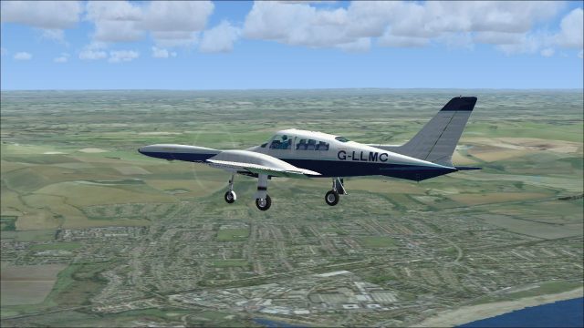 Screenshot 1 — Cessna 310Q G-LLMC