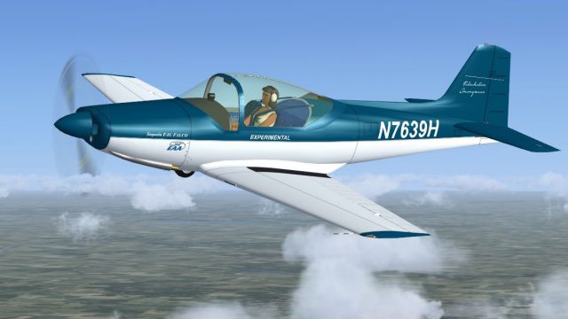 Screenshot 1 — Blue & White Falco F.8L N7639H