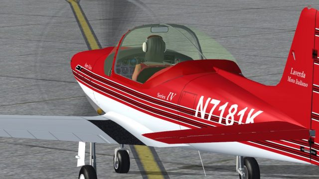 Screenshot 1 — Red On White Falco F.8L