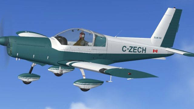 Screenshot 1 — Blue & White Zlin Z-142 C-ZECH