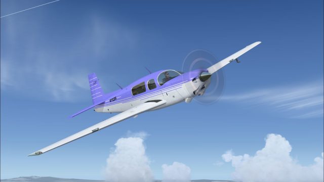 Screenshot 1 — Mooney Bravo Retro Purple