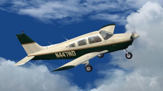 Screenshot 1 — Aviator College Piper PA-28 Warrior N447ND