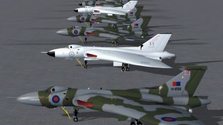 Screenshot 1 — Avro Vulcans And Retro Scenery