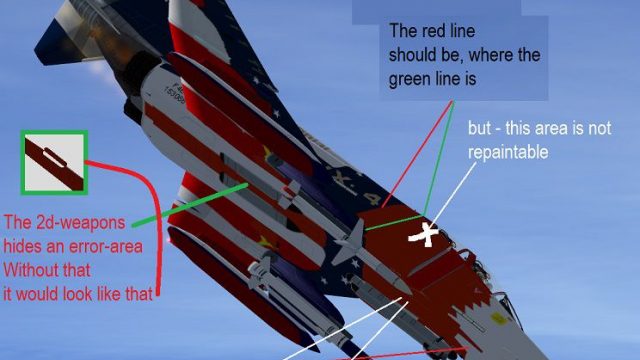 Screenshot 1 — F-4 Phantom Bicentennial Texture Fix