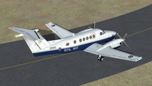 Screenshot 1 — Royal Navy Beechcraft King Air B200 ZZ502