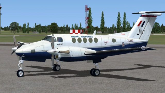Screenshot 1 — RAF Beechcraft King Air B200 ZK450