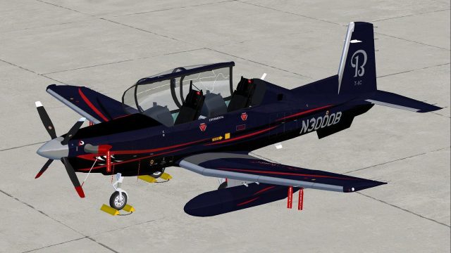 Screenshot 1 — Beechcraft T-6C "N3000"