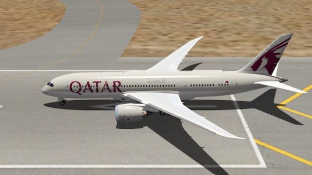 Screenshot 1 — Qatar Airways Boeing 787