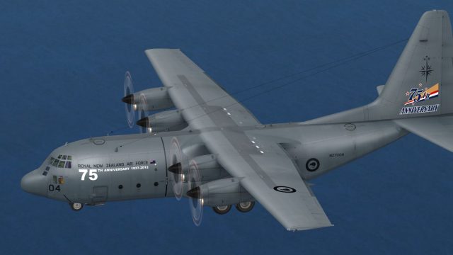 Screenshot 1 — RNZAF C-130E 2012 75th Anniversary Scheme