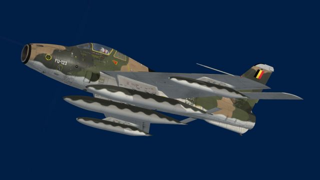 Screenshot 1 — Belgian Air Force Republic F-84F 1st Sqdn