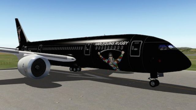 Screenshot 1 — Etihad Boeing 787 Harlequins Rugby
