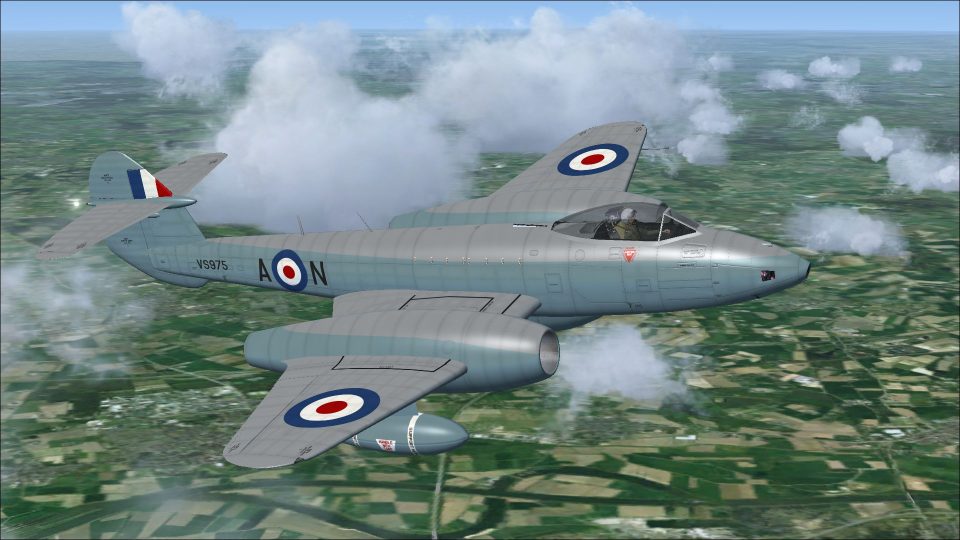 Gloster Meteor PR10 VS975 V2.0 for FSX