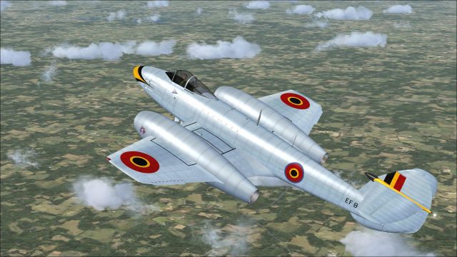 Screenshot 1 — Belgian Gloster Meteor F4