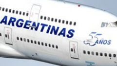 Screenshot 1 — Aerolineas Argentinas Boeing 747-400 GE for payware PMDG B747-400
